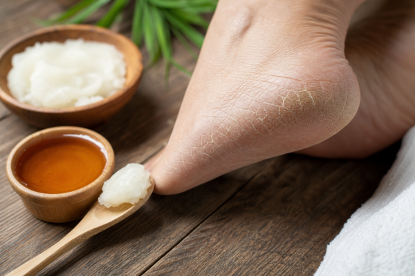 Remedii naturale pentru călcâie uscate și crăpate